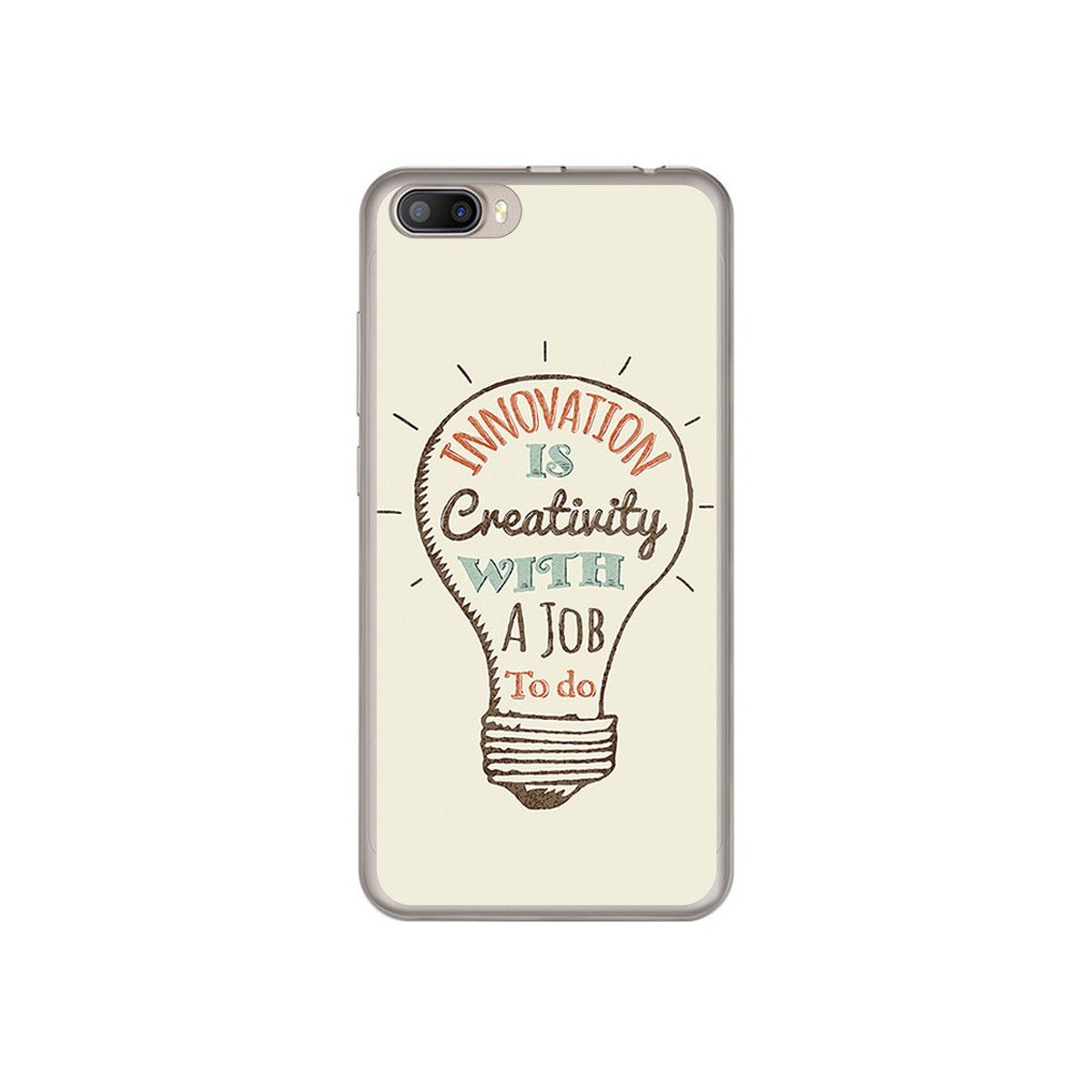 Funda Gel Tpu para Doogee Shoot 2 Diseño Creativity Dibujos