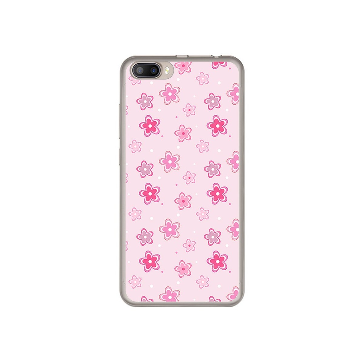 Funda Gel Tpu para Doogee Shoot 2 Diseño Flores Dibujos