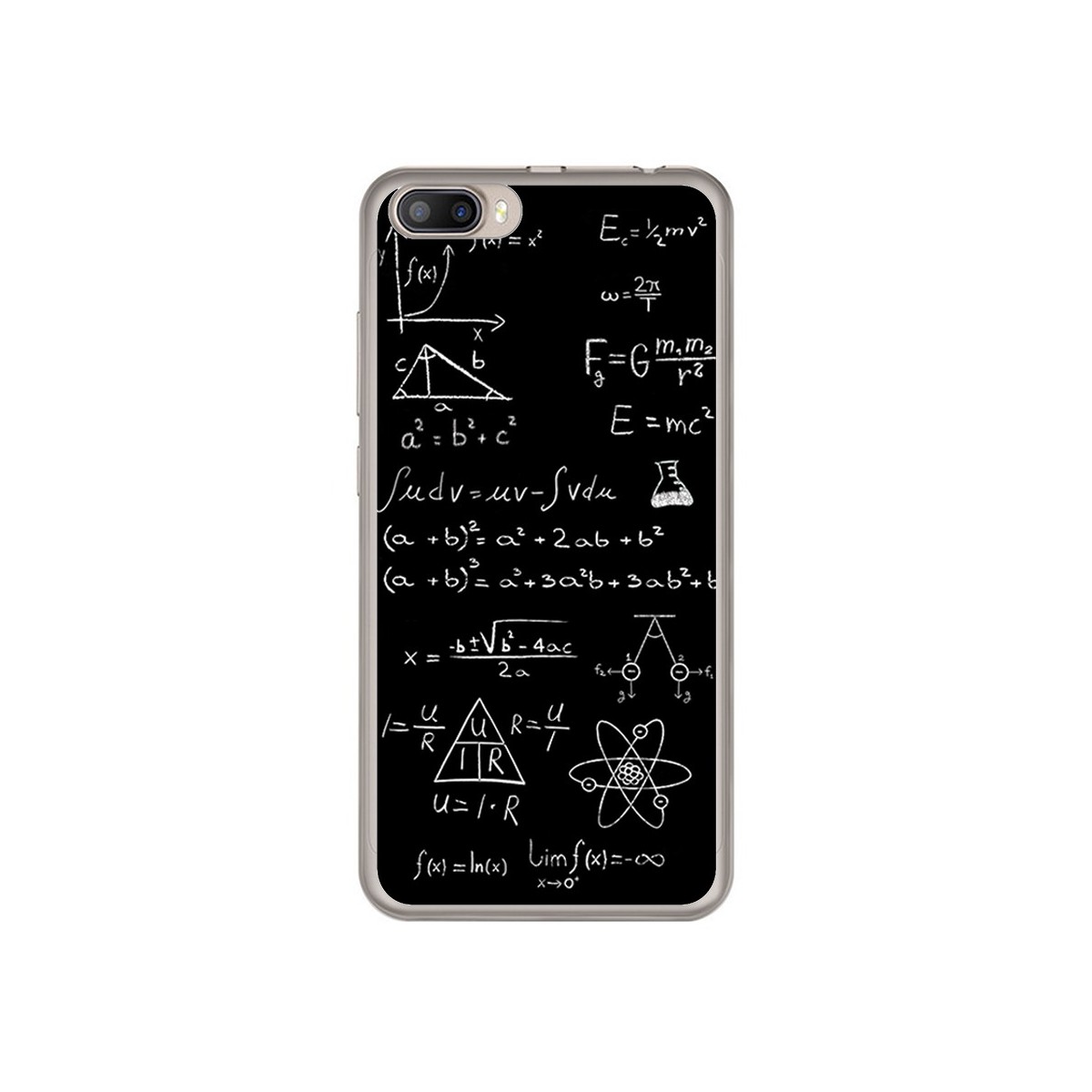 Funda Gel Tpu para Doogee Shoot 2 Diseño Formulas Dibujos