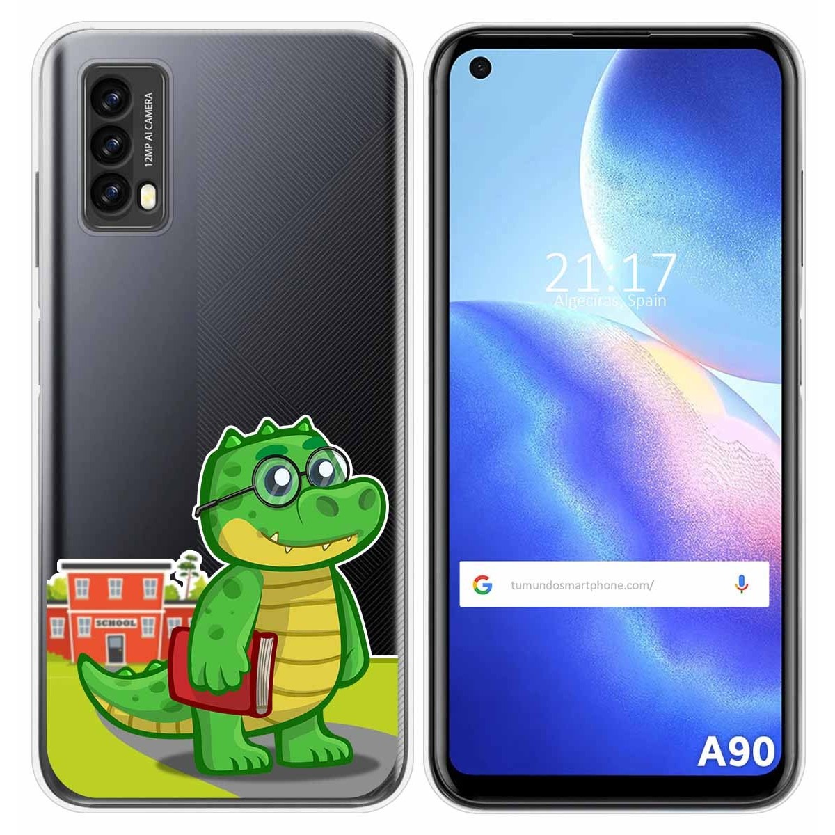 Funda Silicona Transparente para Blackview A90 diseño Coco Dibujos