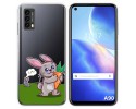 Funda Silicona Transparente para Blackview A90 diseño Conejo Dibujos