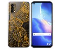 Funda Silicona Transparente para Blackview A90 diseño Hojas Dibujos