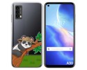 Funda Silicona Transparente para Blackview A90 diseño Panda Dibujos