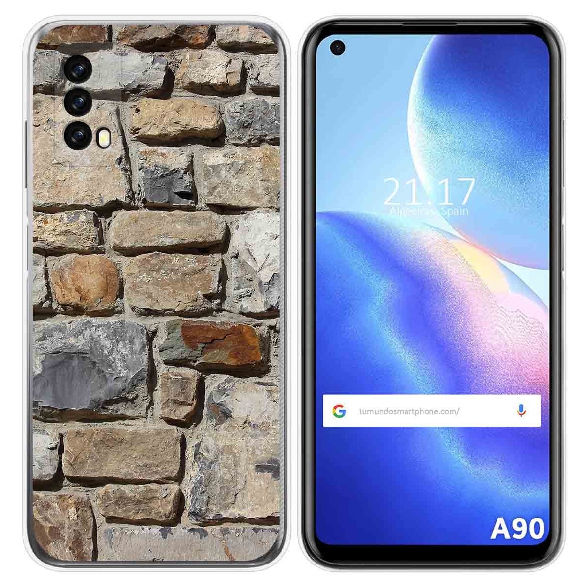 Funda Silicona para Blackview A90 diseño Ladrillo 03 Dibujos