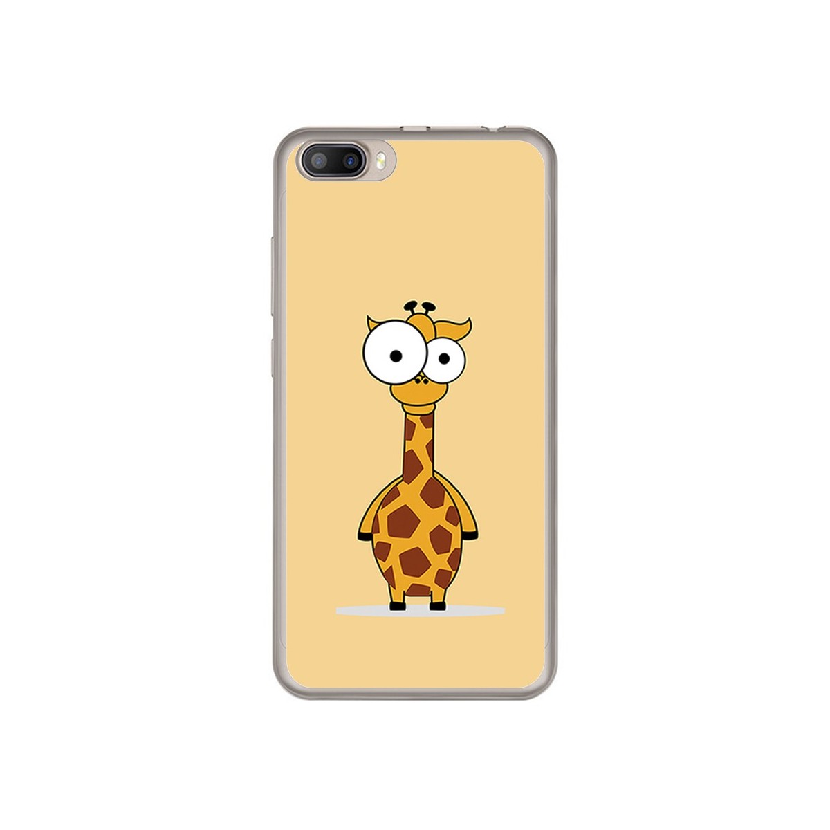 Funda Gel Tpu para Doogee Shoot 2 Diseño Jirafa Dibujos