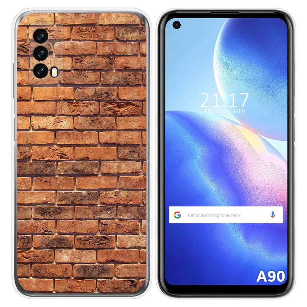 Funda Silicona para Blackview A90 diseño Ladrillo 04 Dibujos