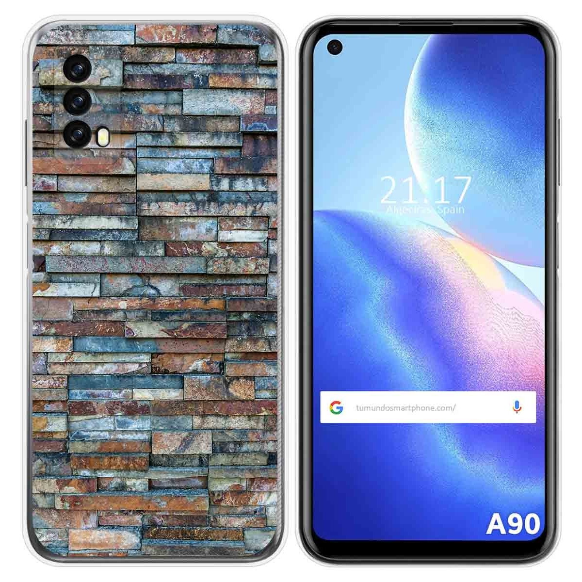 Funda Silicona para Blackview A90 diseño Ladrillo 05 Dibujos