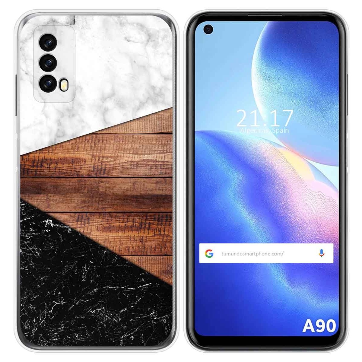 Funda Silicona para Blackview A90 diseño Mármol 11 Dibujos