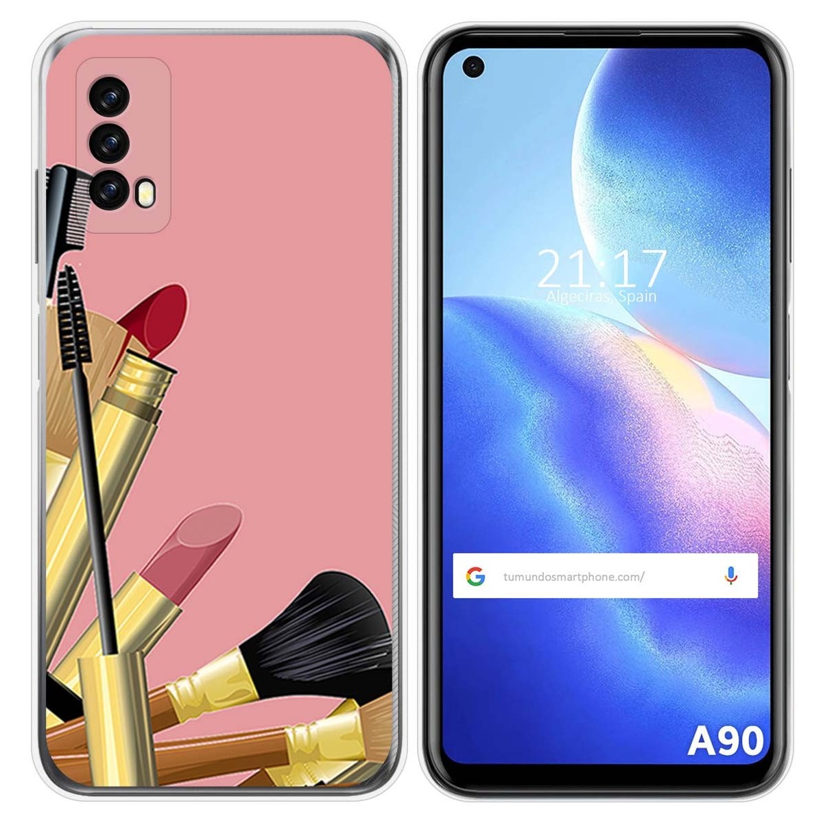 Funda Silicona para Blackview A90 diseño Brochas Dibujos