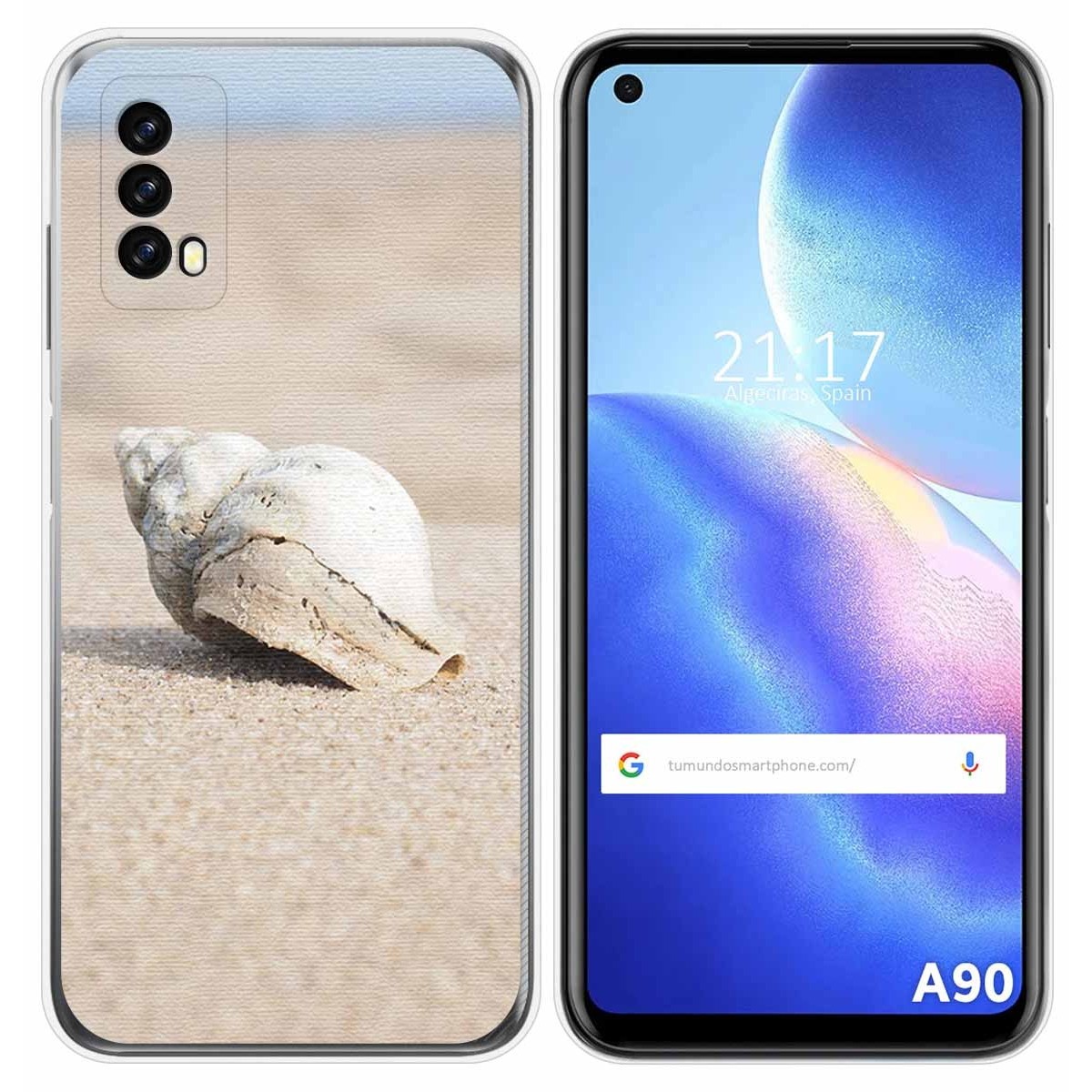 Funda Silicona para Blackview A90 diseño Concha Dibujos