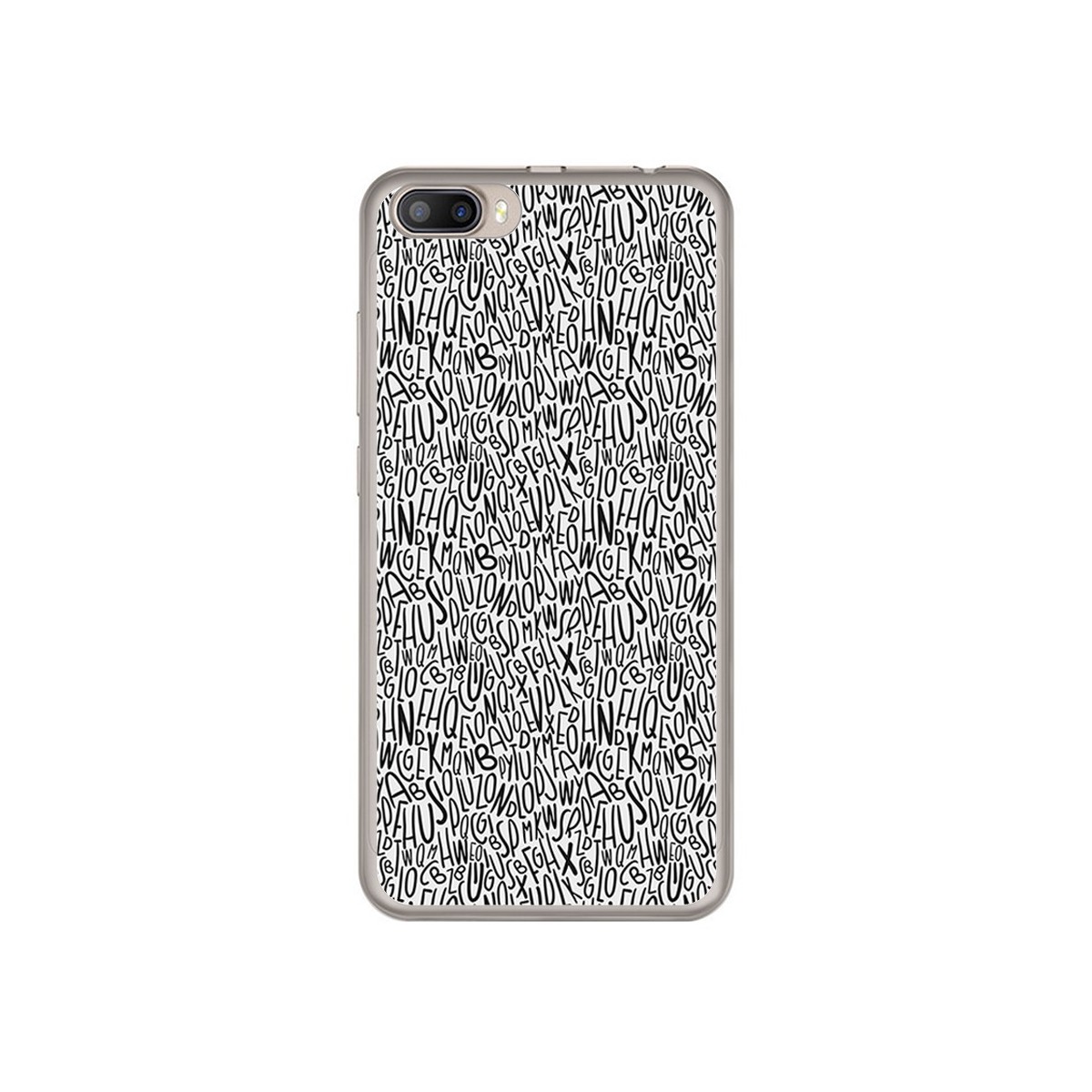 Funda Gel Tpu para Doogee Shoot 2 Diseño Letras Dibujos