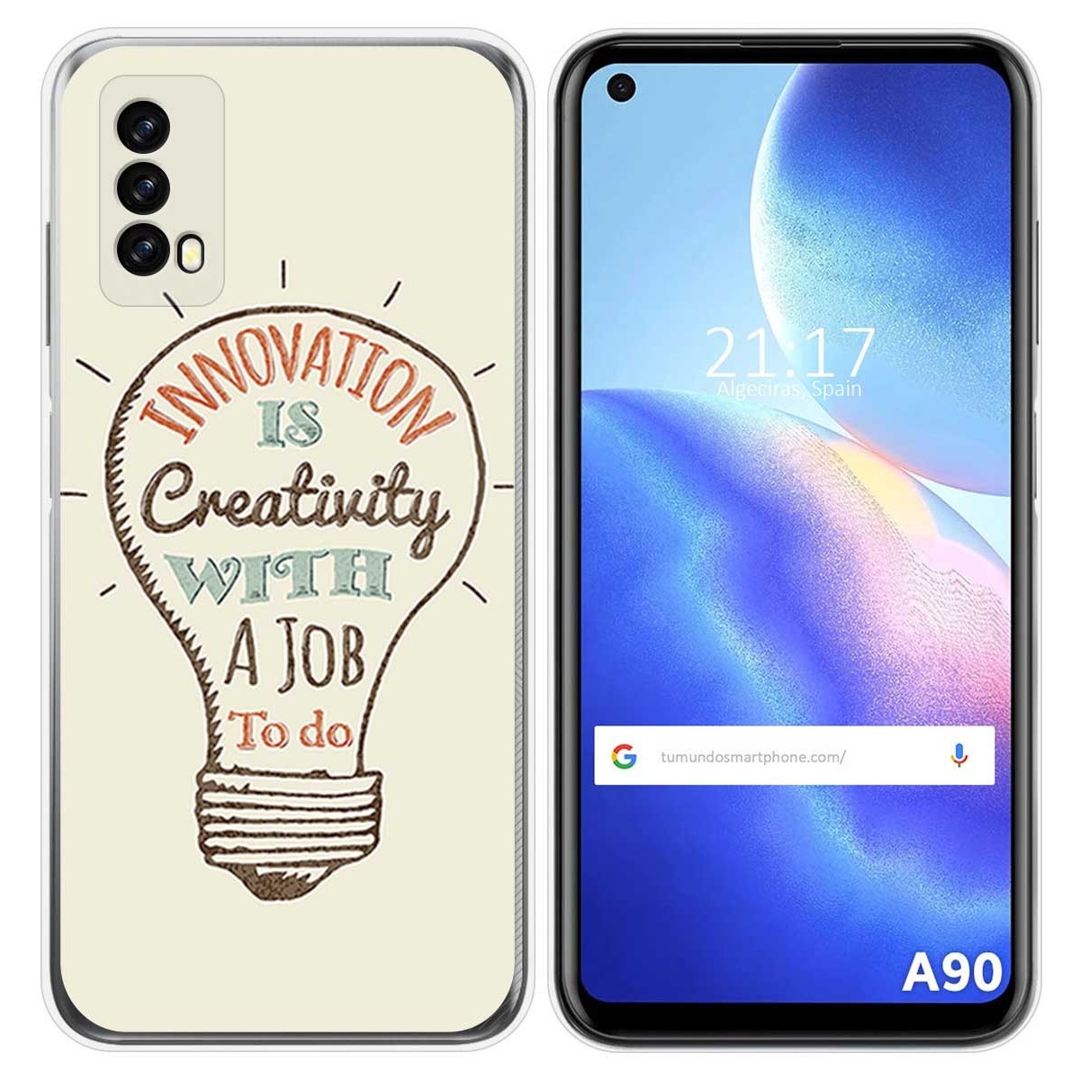 Funda Silicona para Blackview A90 diseño Creativity Dibujos
