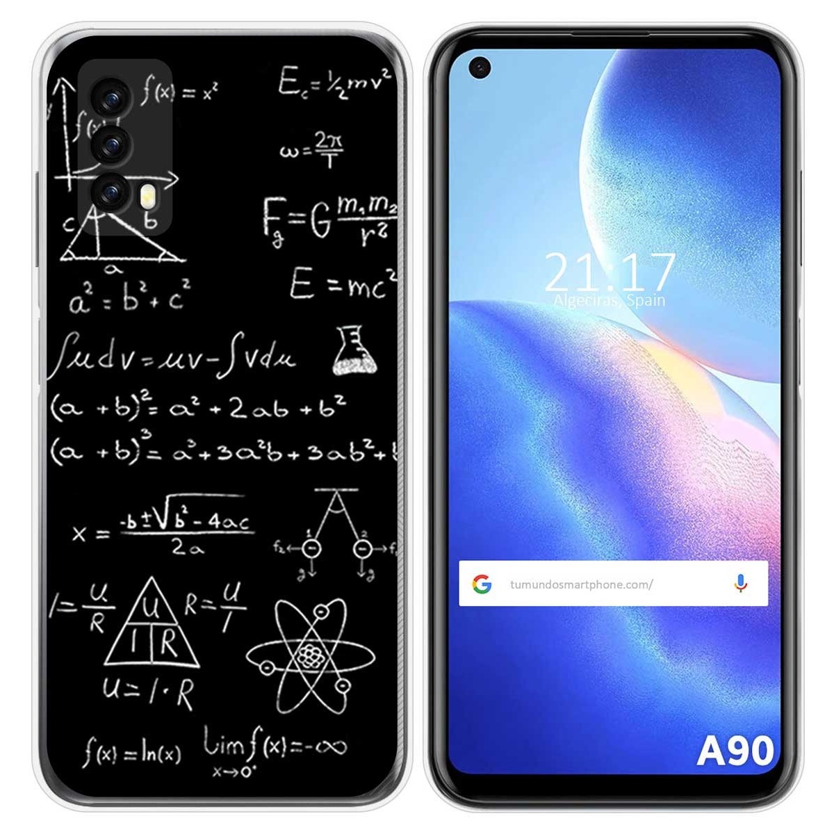 Funda Silicona para Blackview A90 diseño Formulas Dibujos