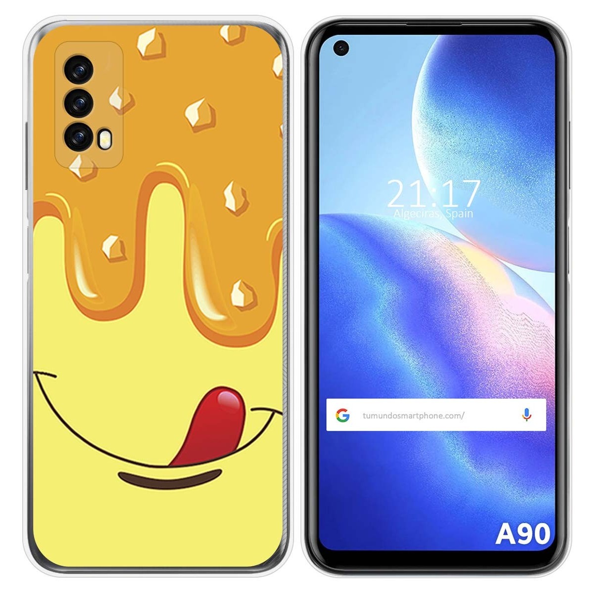 Funda Silicona para Blackview A90 diseño Helado Vainilla Dibujos