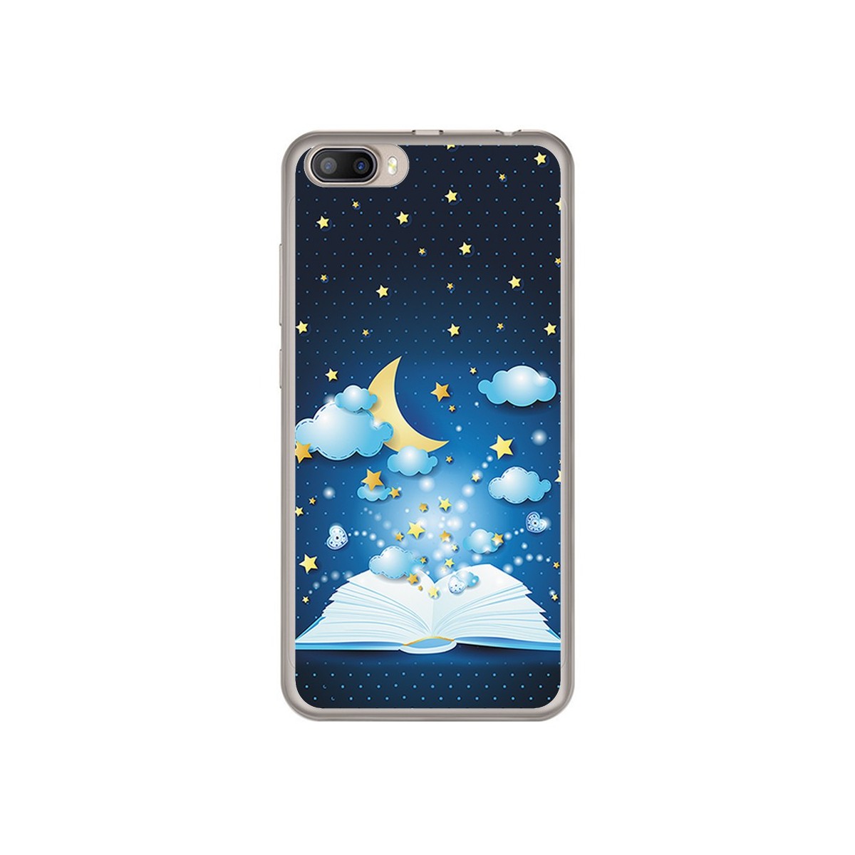 Funda Gel Tpu para Doogee Shoot 2 Diseño Libro Cuentos Dibujos