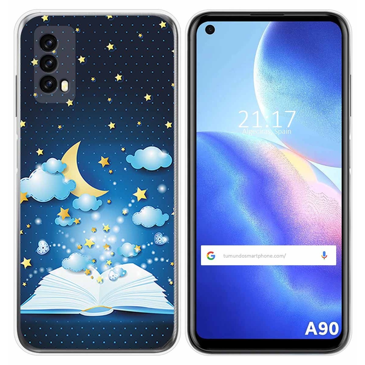 Funda Silicona para Blackview A90 diseño Libro Cuentos Dibujos