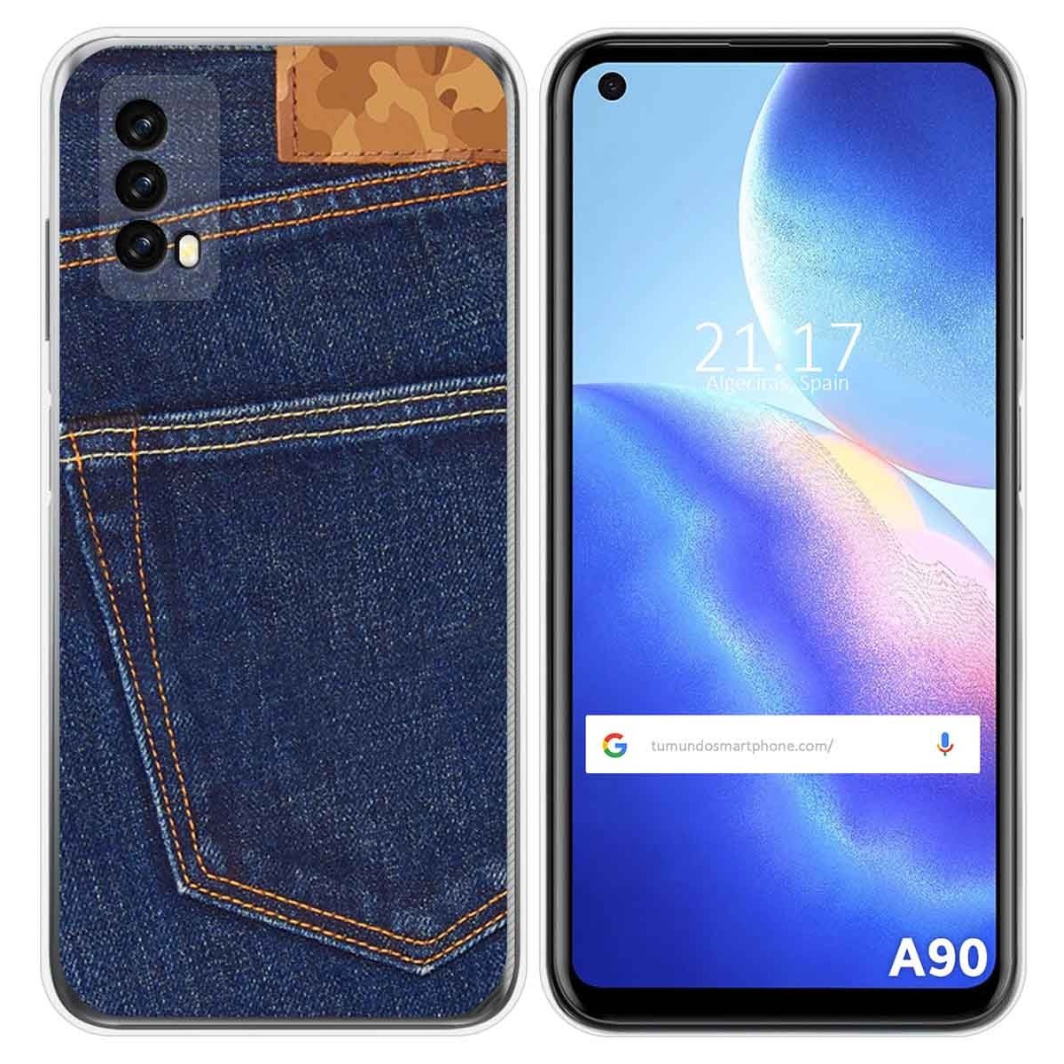 Funda Silicona para Blackview A90 diseño Vaquero Dibujos