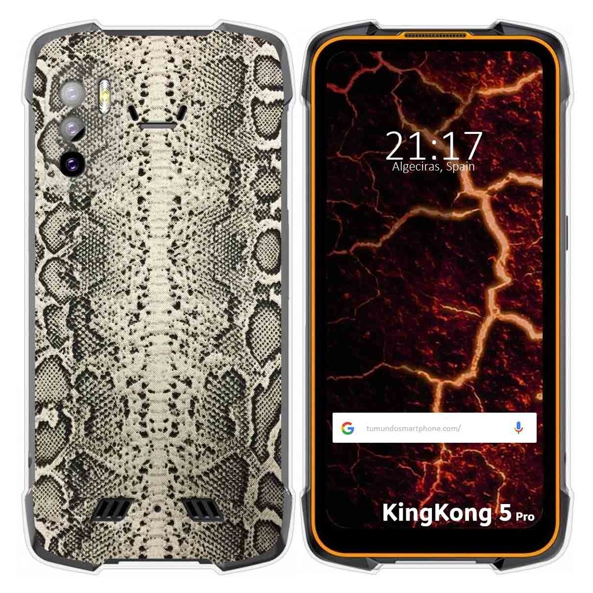 Funda Silicona para Cubot King Kong 5 Pro diseño Animal 01 Dibujos