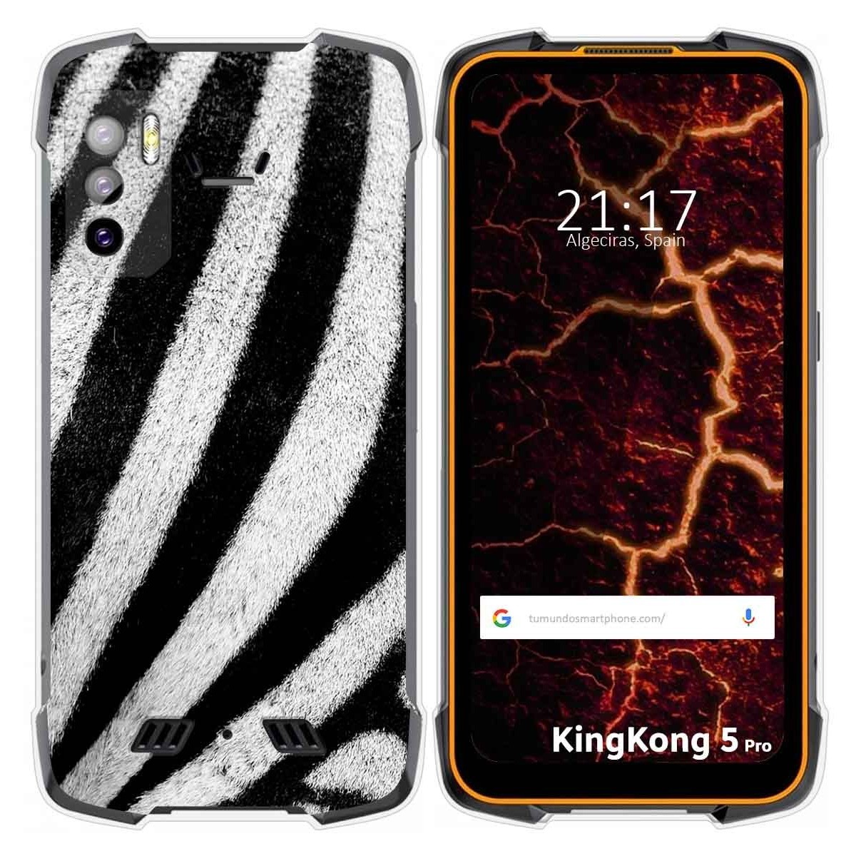 Funda Silicona para Cubot King Kong 5 Pro diseño Animal 02 Dibujos