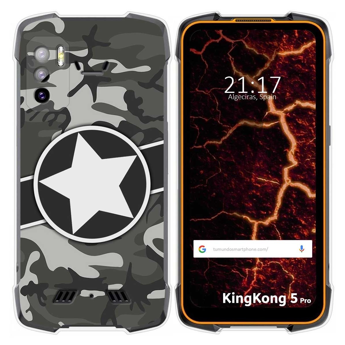 Funda Silicona para Cubot King Kong 5 Pro diseño Camuflaje 02 Dibujos