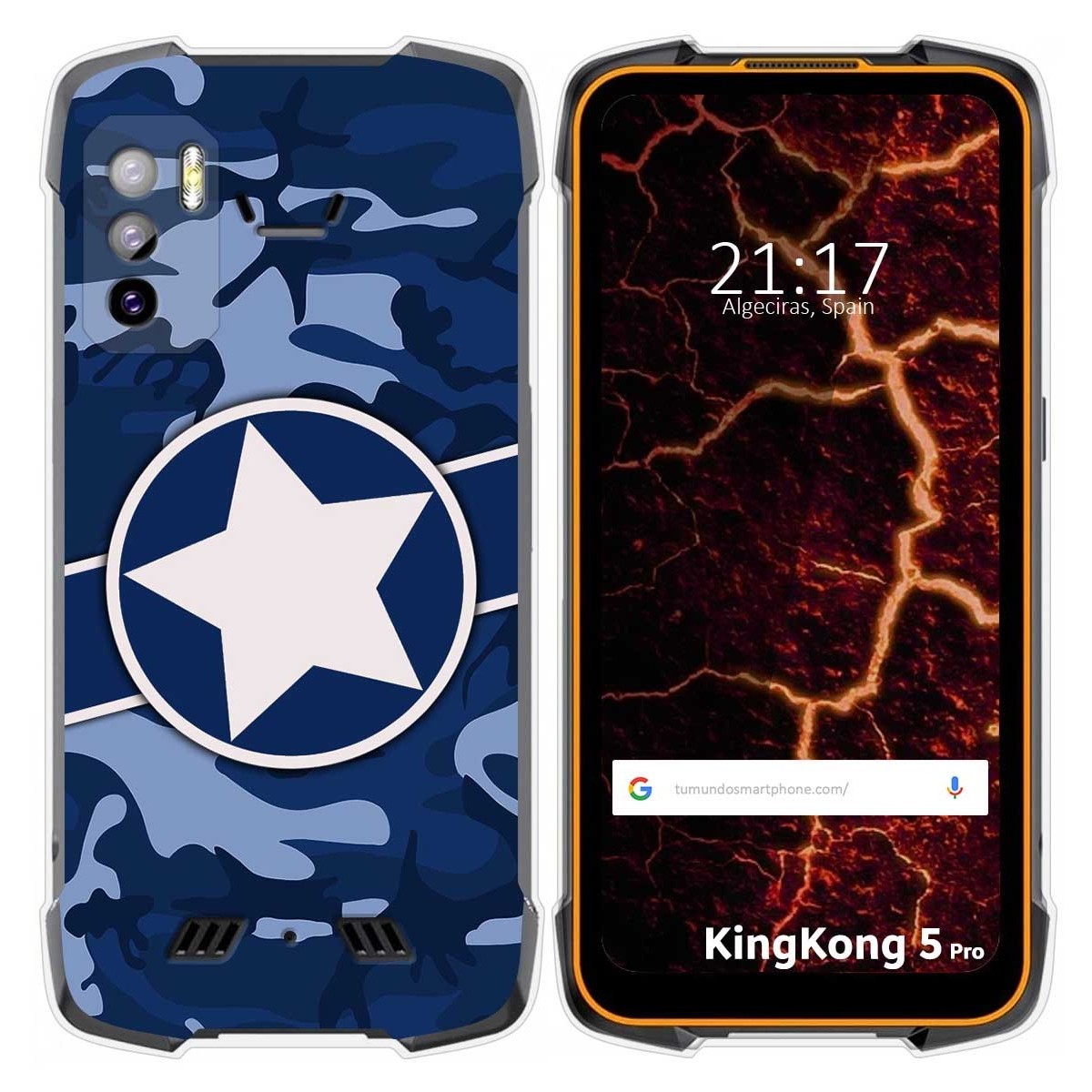 Funda Silicona para Cubot King Kong 5 Pro diseño Camuflaje 03 Dibujos