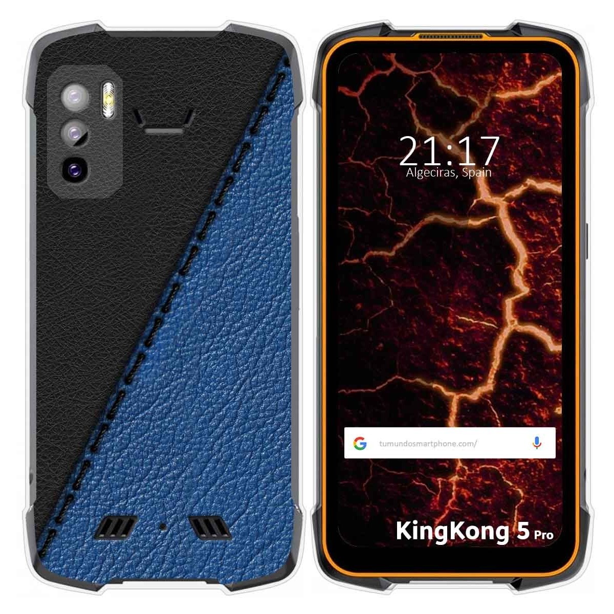 Funda Silicona para Cubot King Kong 5 Pro diseño Cuero 02 Dibujos