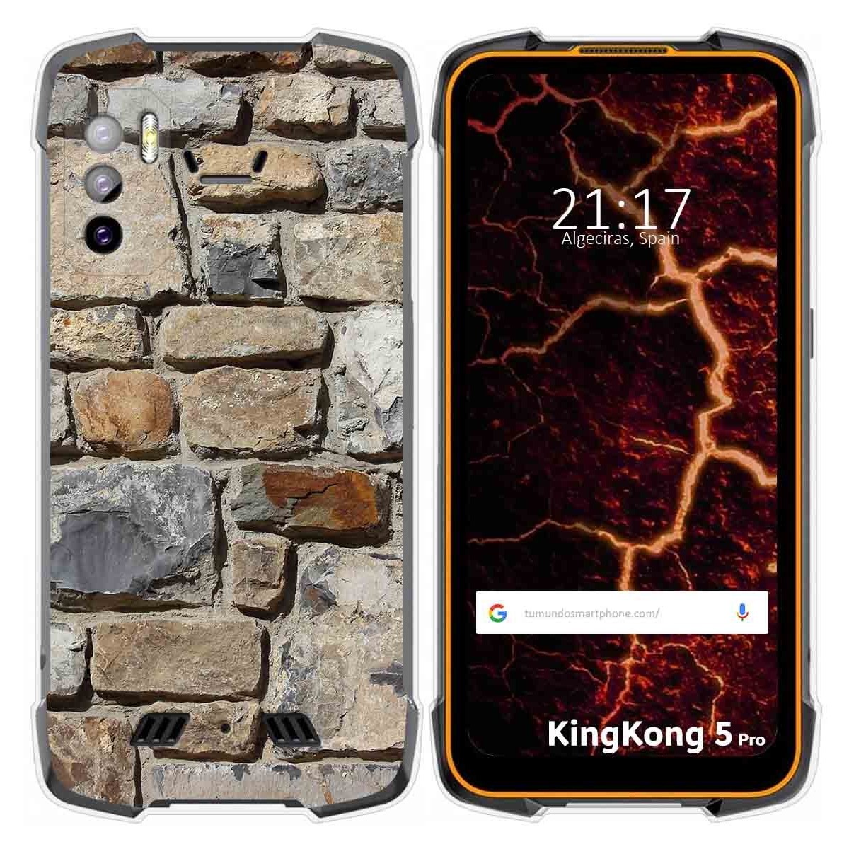 Funda Silicona para Cubot King Kong 5 Pro diseño Ladrillo 03 Dibujos