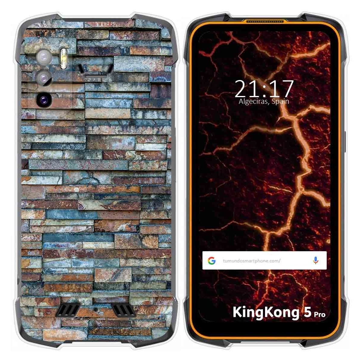 Funda Silicona para Cubot King Kong 5 Pro diseño Ladrillo 05 Dibujos