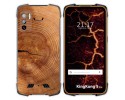 Funda Silicona para Cubot King Kong 5 Pro diseño Madera 04 Dibujos