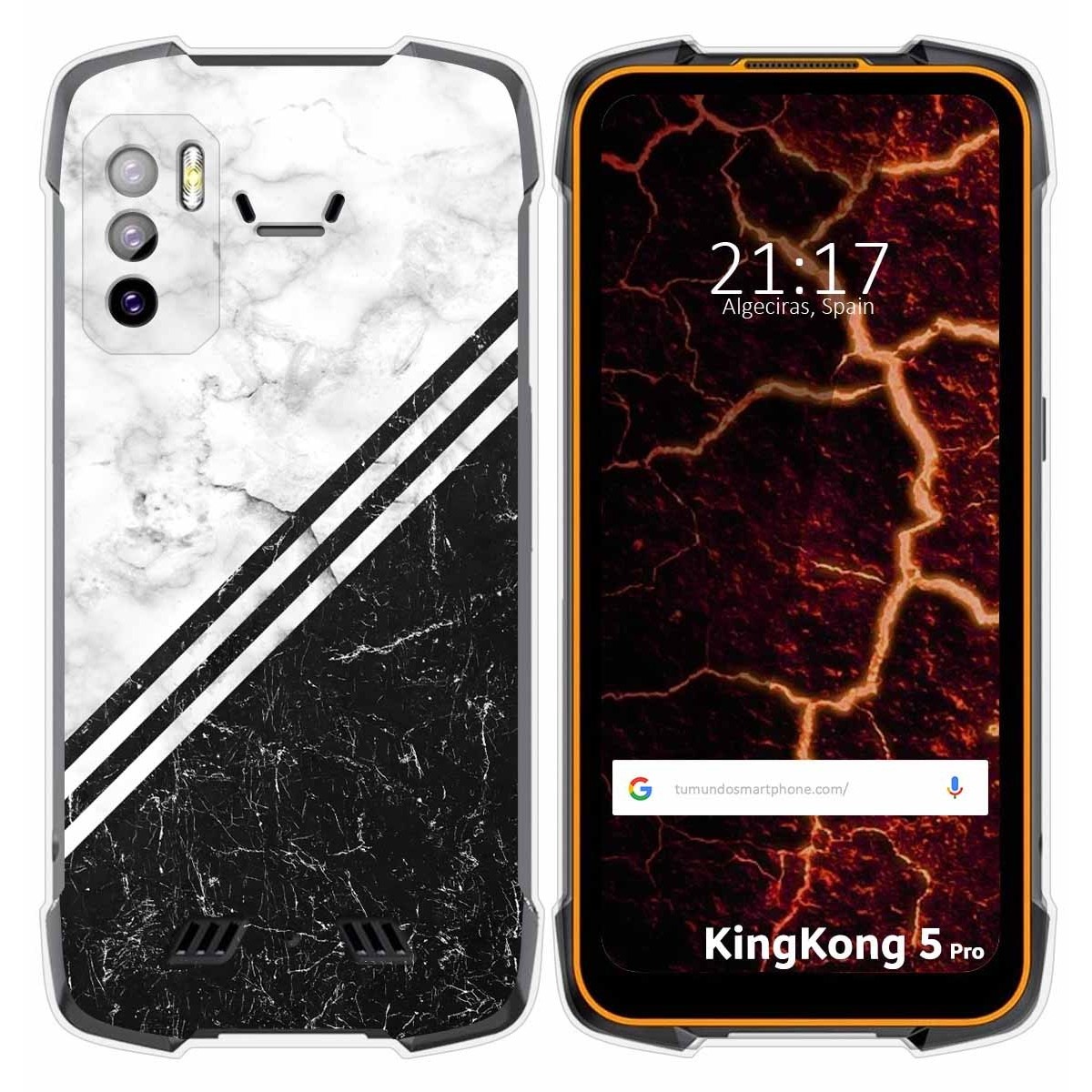 Funda Silicona para Cubot King Kong 5 Pro diseño Mármol 01 Dibujos