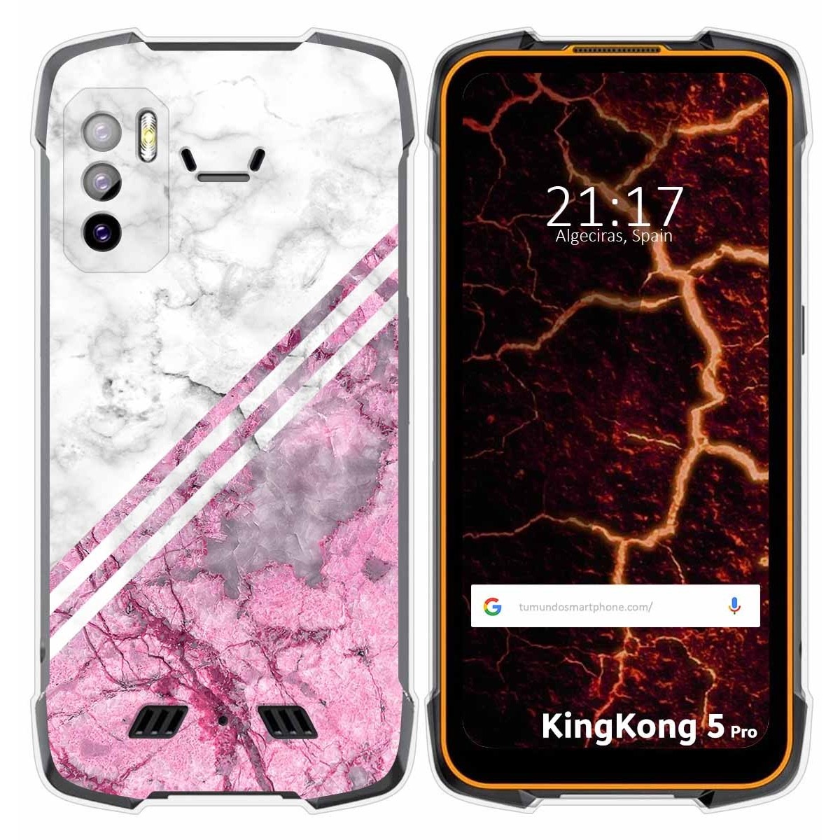 Funda Silicona para Cubot King Kong 5 Pro diseño Mármol 03 Dibujos