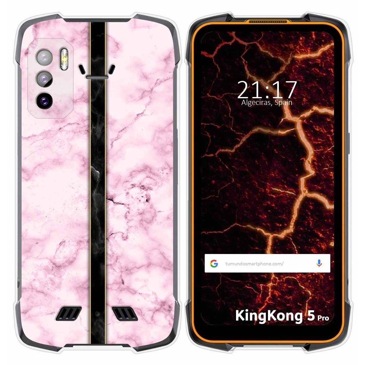 Funda Silicona para Cubot King Kong 5 Pro diseño Mármol 04 Dibujos