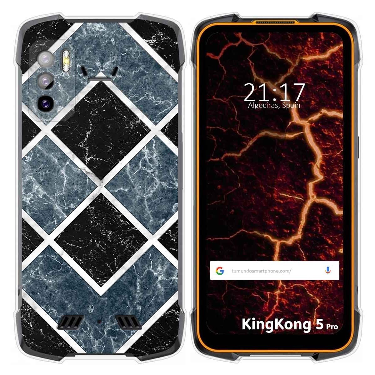 Funda Silicona para Cubot King Kong 5 Pro diseño Mármol 06 Dibujos