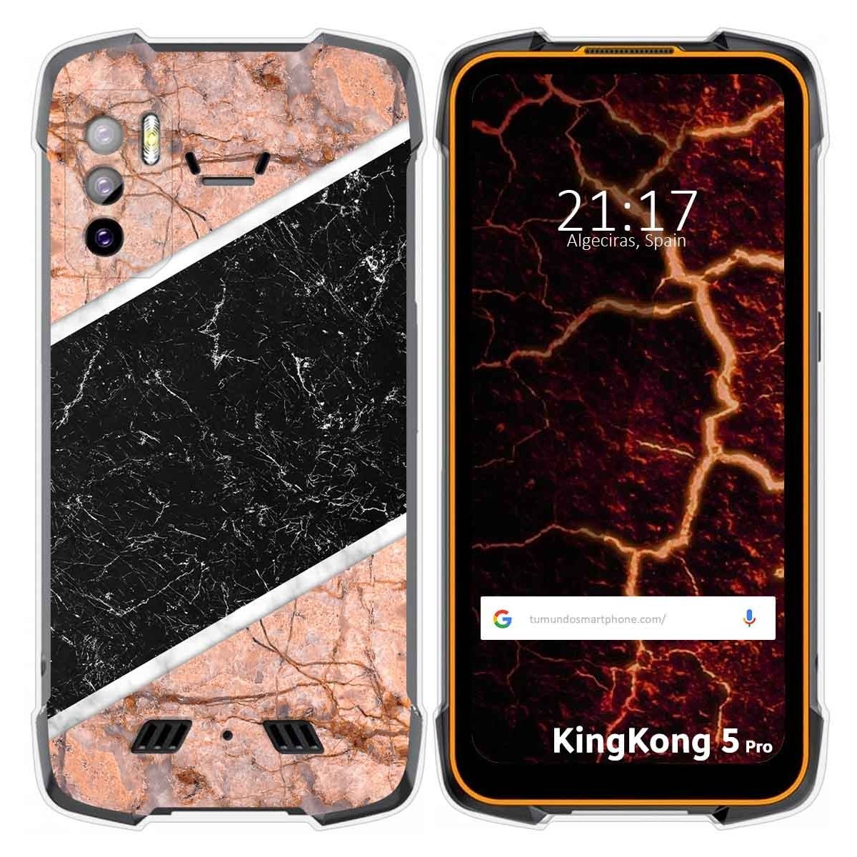 Funda Silicona para Cubot King Kong 5 Pro diseño Mármol 07 Dibujos