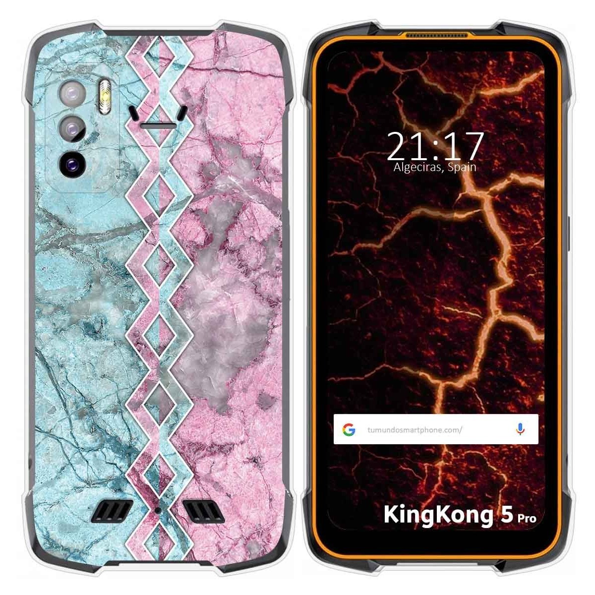 Funda Silicona para Cubot King Kong 5 Pro diseño Mármol 08 Dibujos