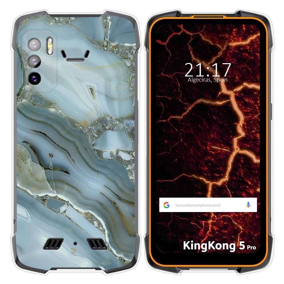 Funda Silicona para Cubot King Kong 5 Pro diseño Mármol 09 Dibujos