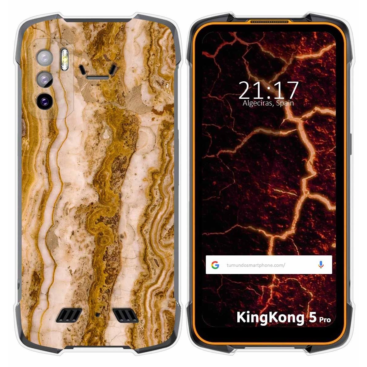 Funda Silicona para Cubot King Kong 5 Pro diseño Mármol 10 Dibujos