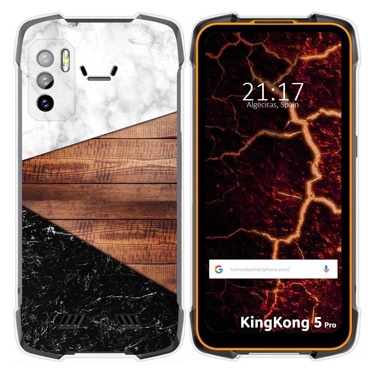 Funda Silicona para Cubot King Kong 5 Pro diseño Mármol 11 Dibujos