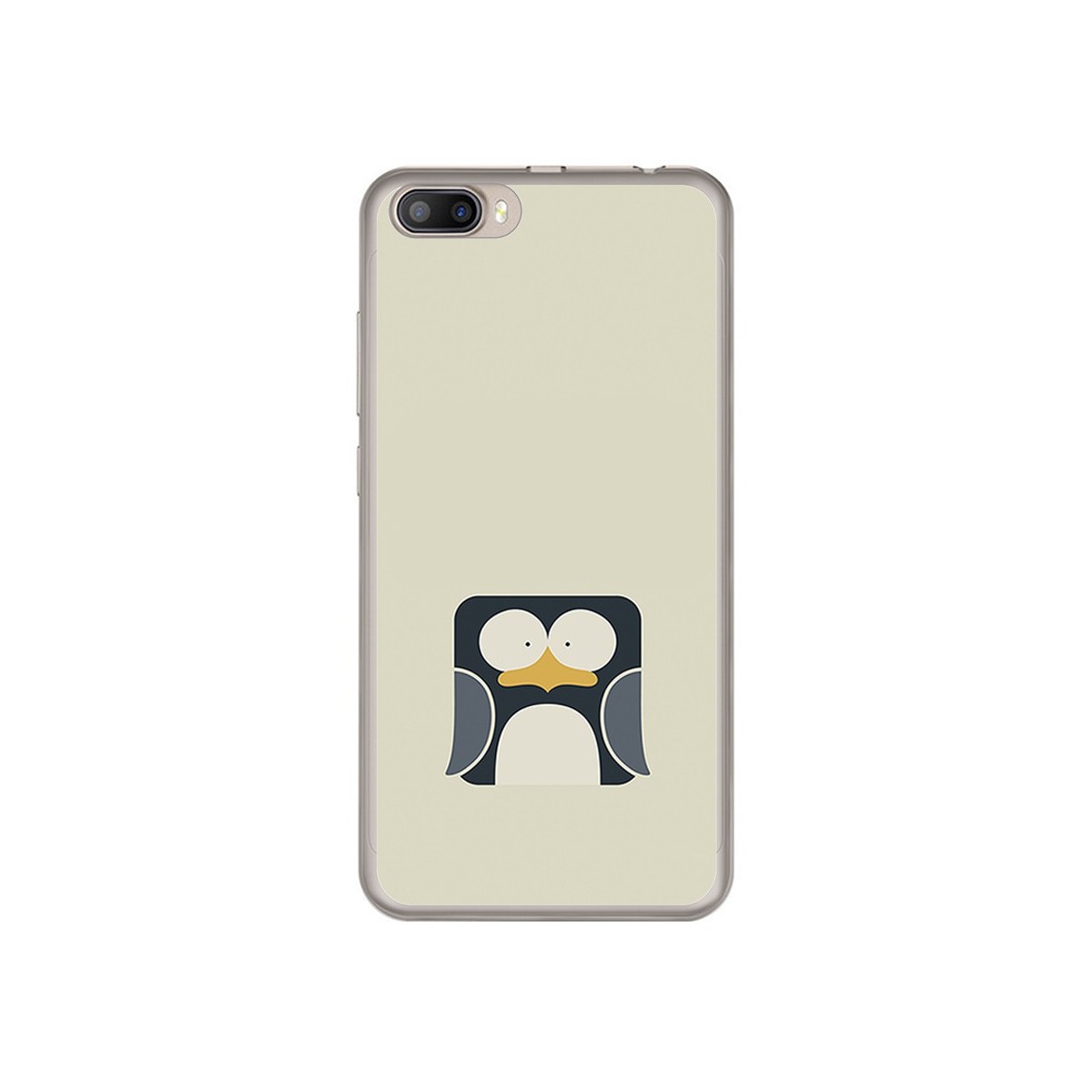 Funda Gel Tpu para Doogee Shoot 2 Diseño Pingüino Dibujos