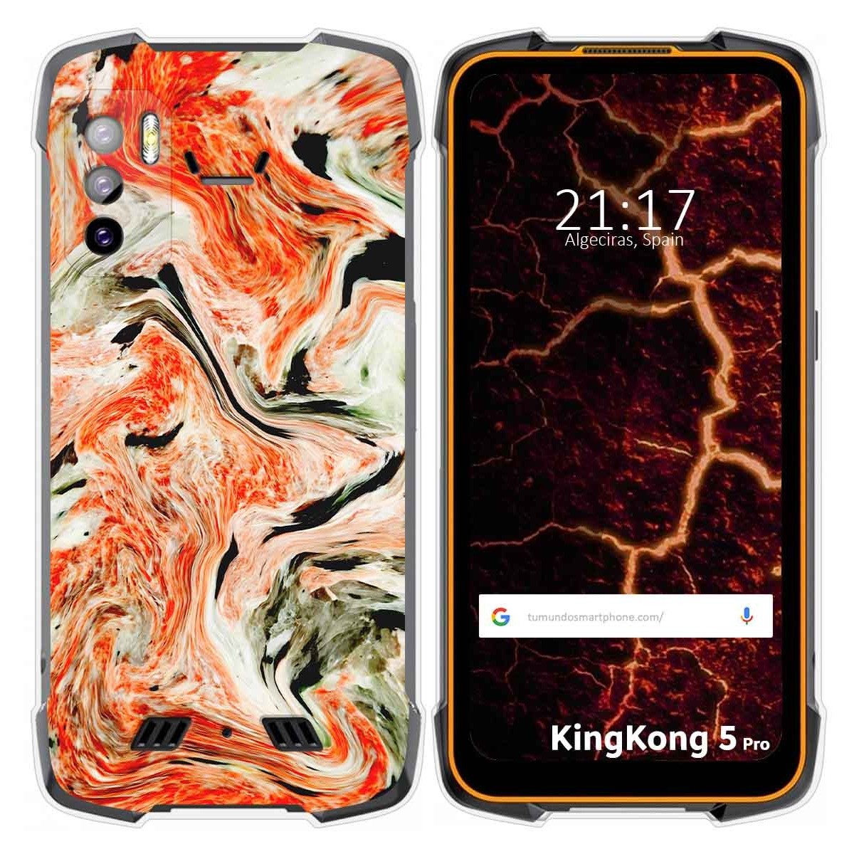 Funda Silicona para Cubot King Kong 5 Pro diseño Mármol 12 Dibujos