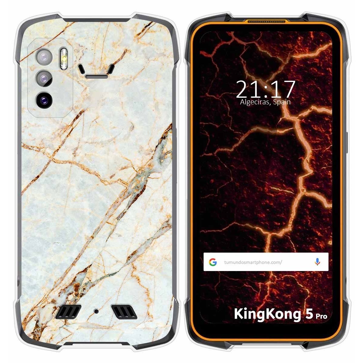 Funda Silicona para Cubot King Kong 5 Pro diseño Mármol 13 Dibujos