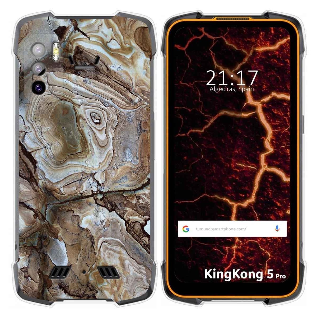 Funda Silicona para Cubot King Kong 5 Pro diseño Mármol 14 Dibujos