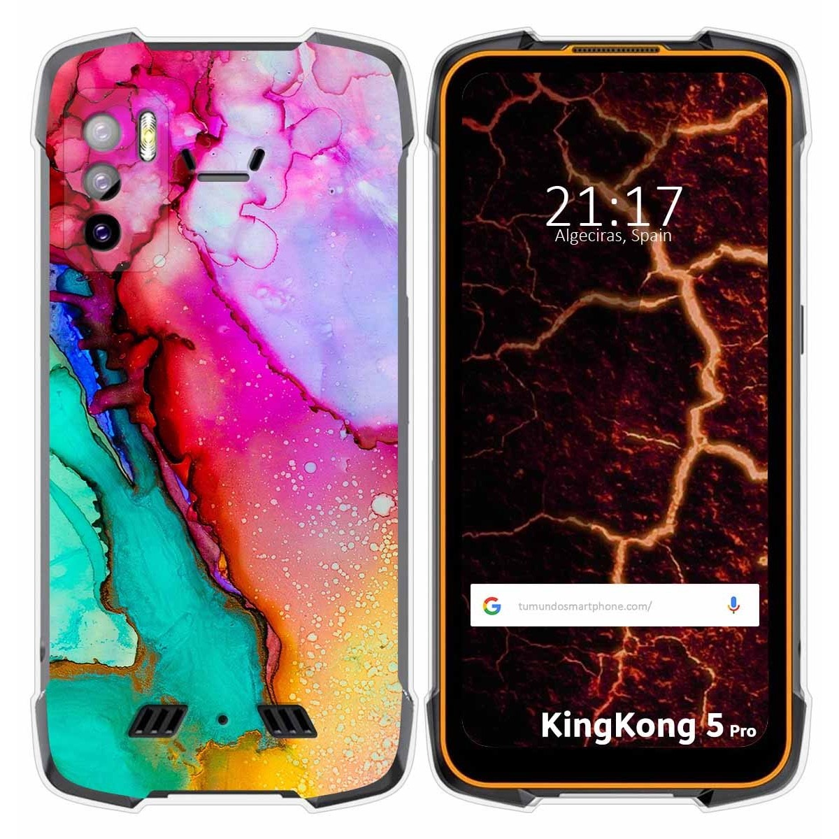 Funda Silicona para Cubot King Kong 5 Pro diseño Mármol 15 Dibujos