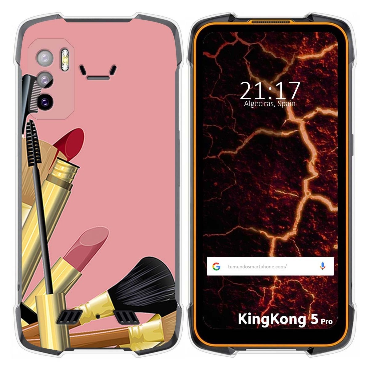 Funda Silicona para Cubot King Kong 5 Pro diseño Brochas Dibujos