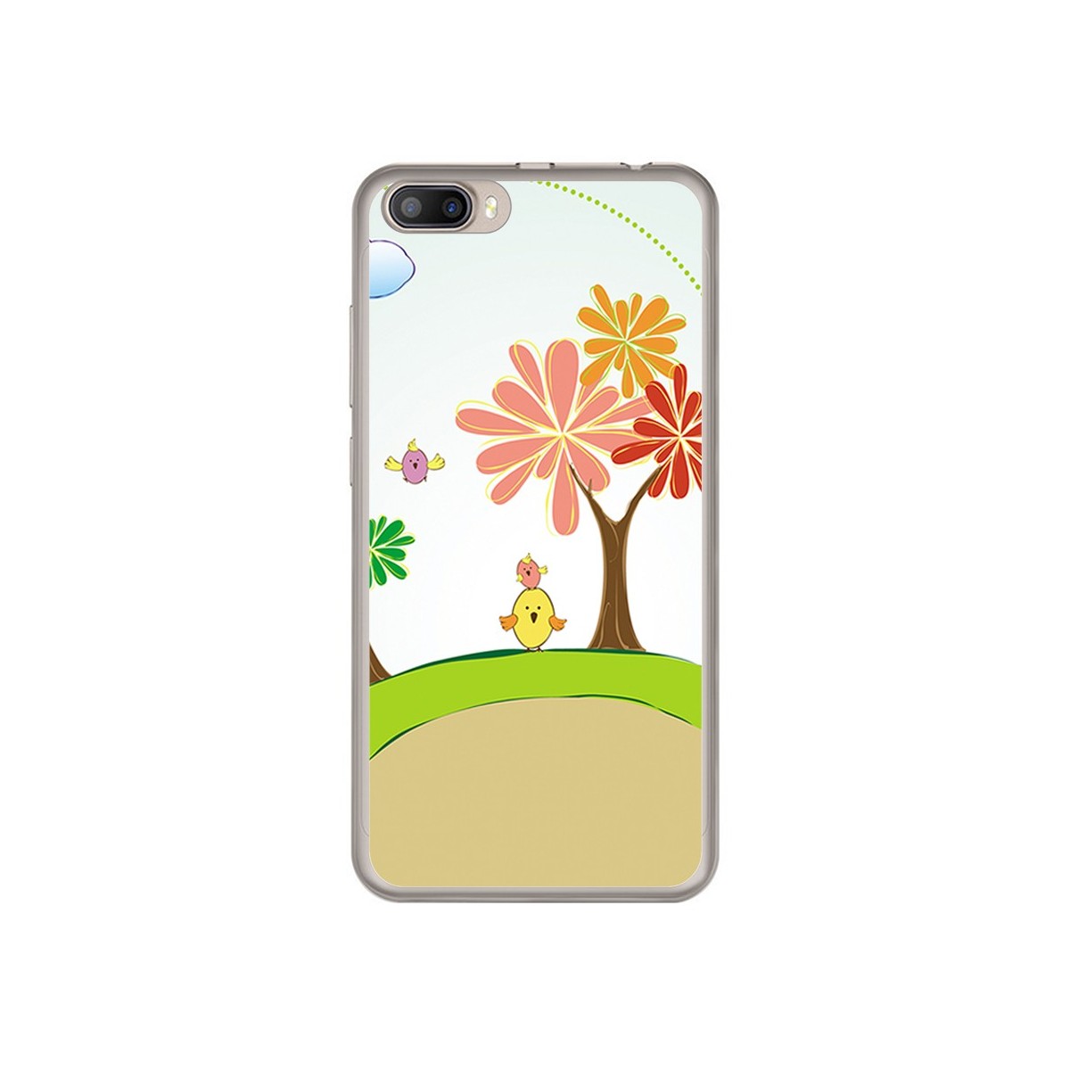 Funda Gel Tpu para Doogee Shoot 2 Diseño Primavera Dibujos