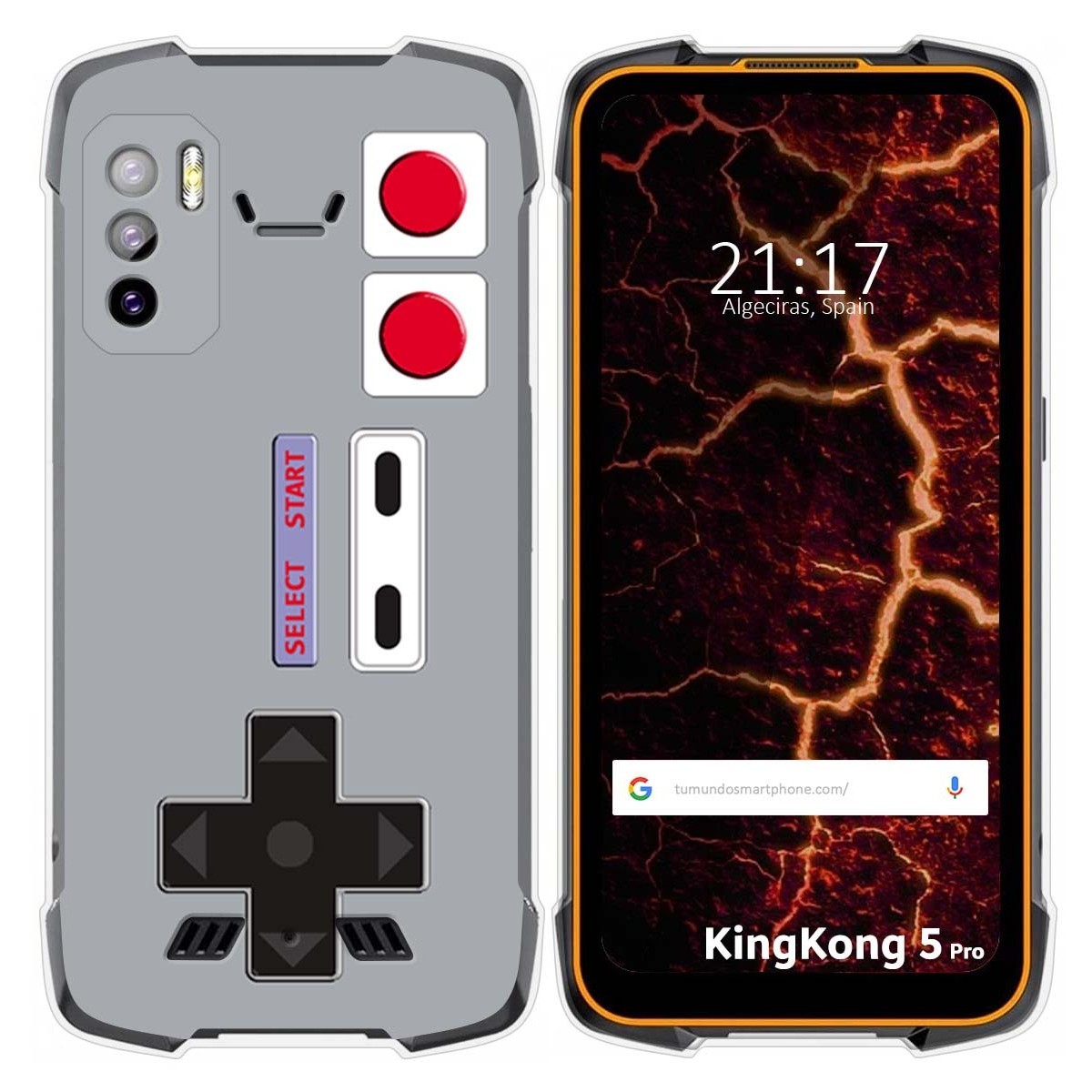 Funda Silicona para Cubot King Kong 5 Pro diseño Consola Dibujos
