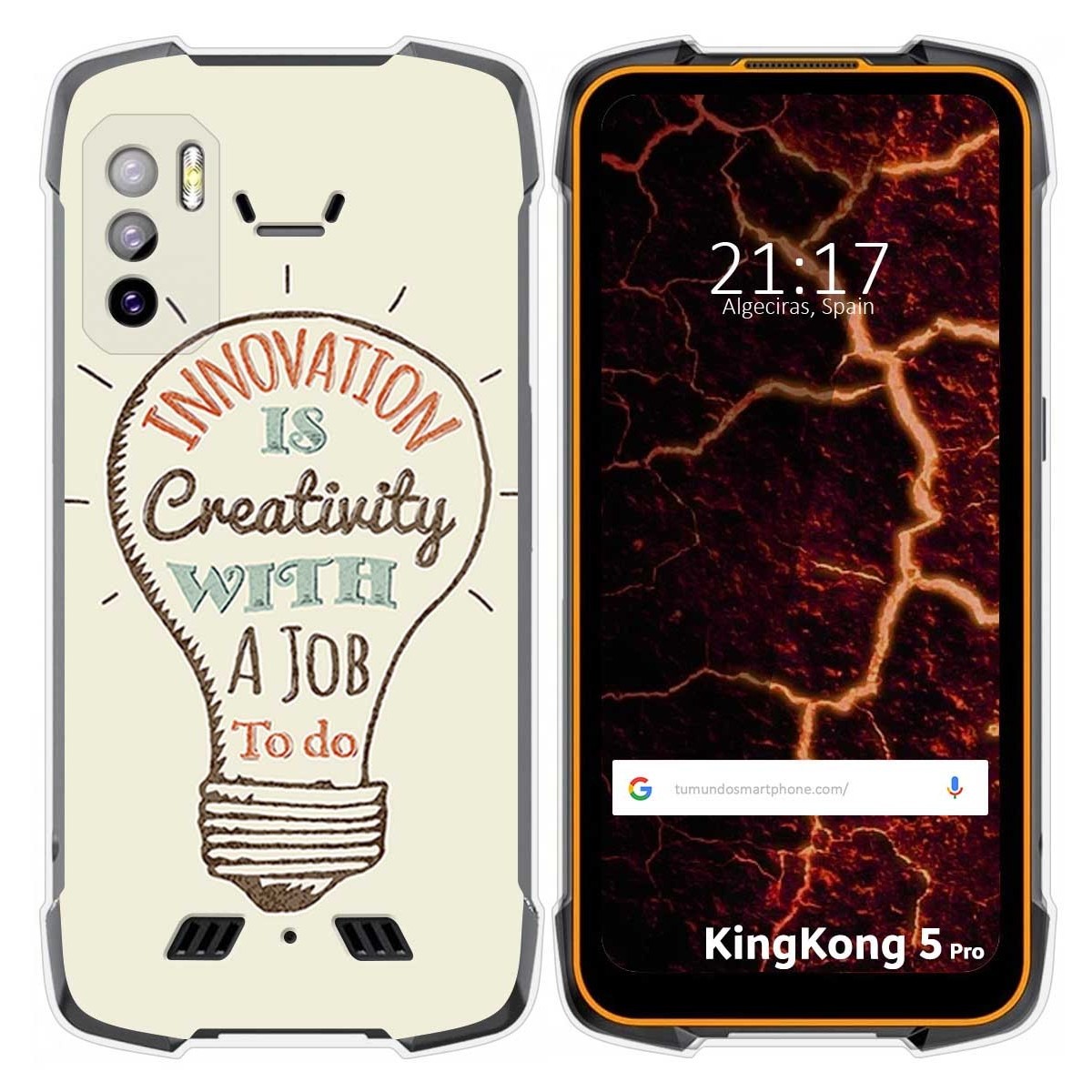 Funda Silicona para Cubot King Kong 5 Pro diseño Creativity Dibujos