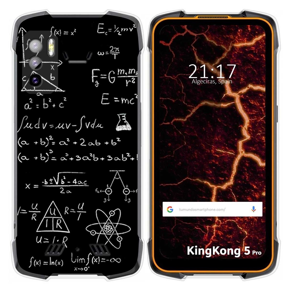 Funda Silicona para Cubot King Kong 5 Pro diseño Formulas Dibujos