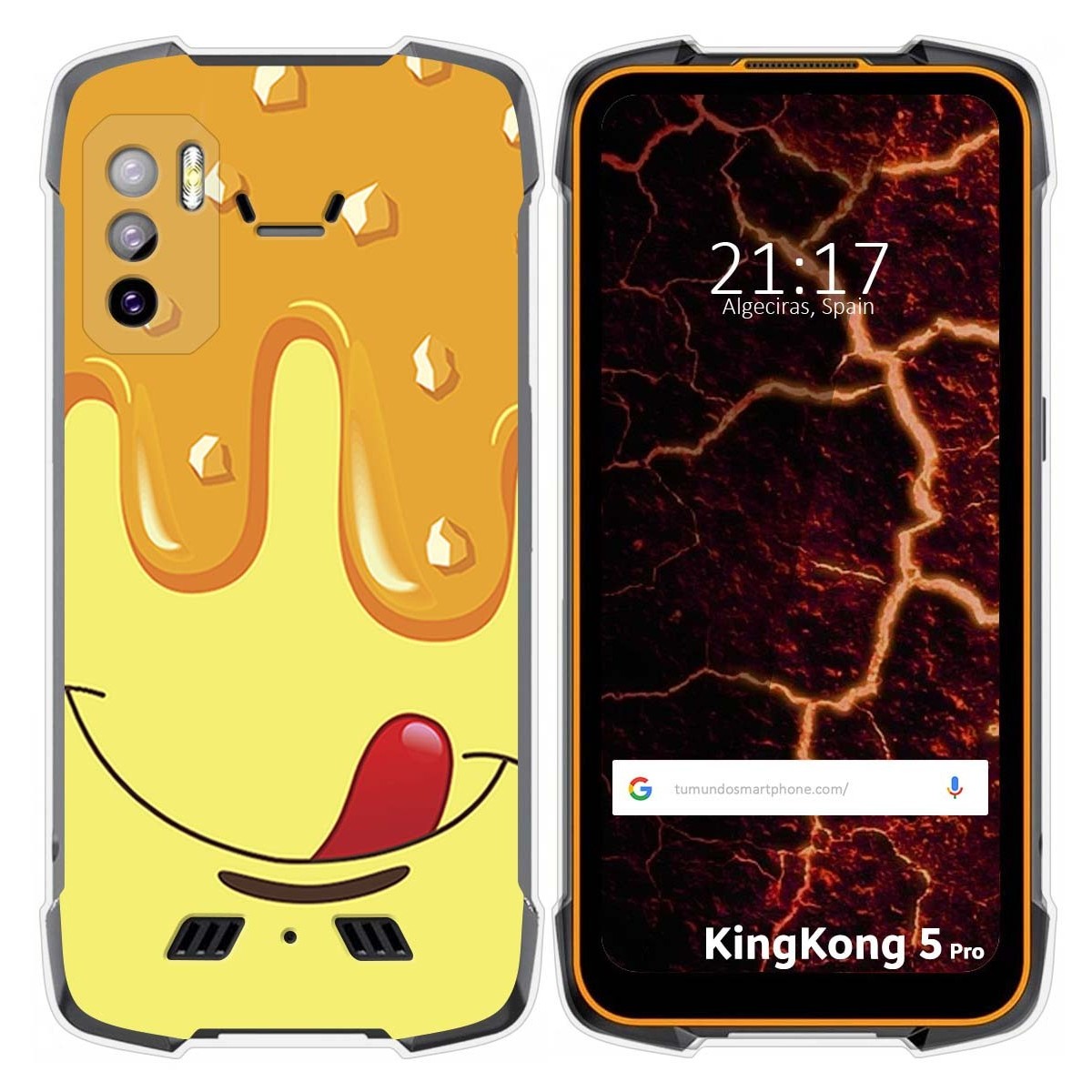 Funda Silicona para Cubot King Kong 5 Pro diseño Helado Vainilla Dibujos