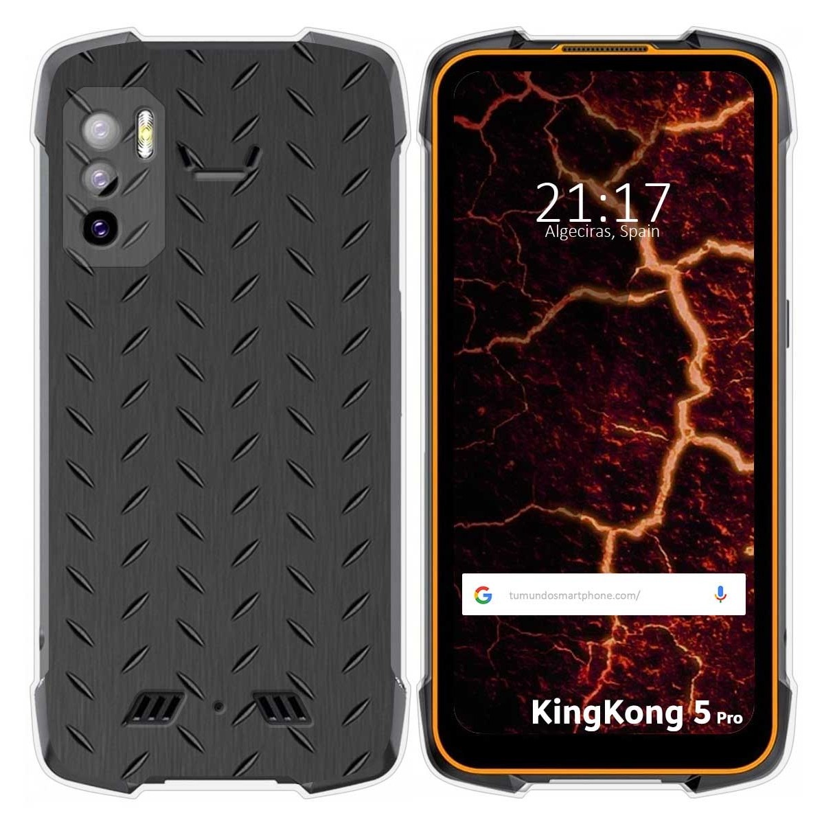 Funda Silicona para Cubot King Kong 5 Pro diseño Metal Dibujos